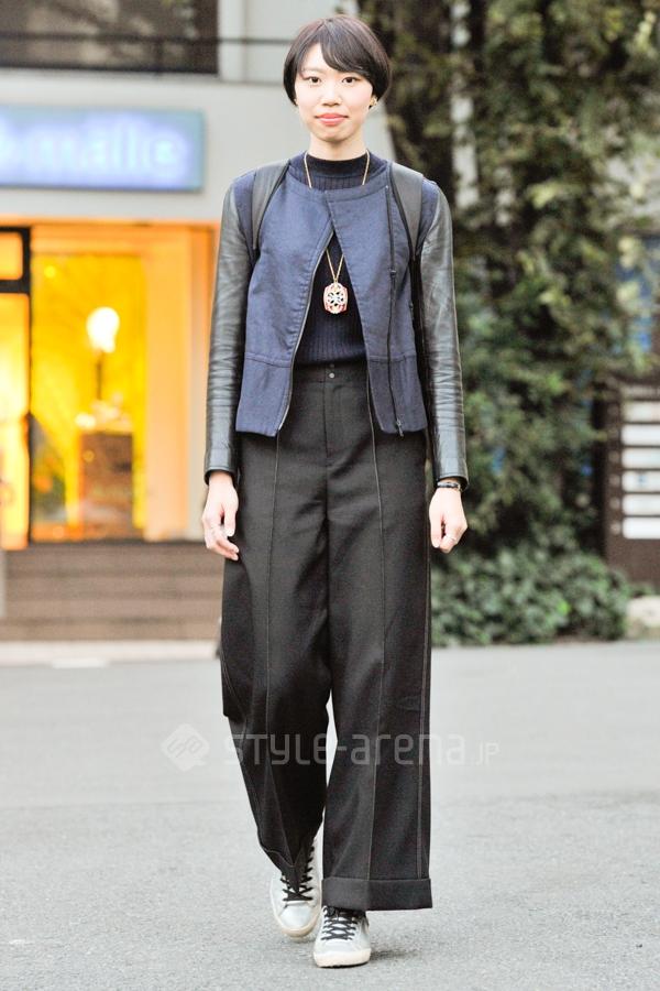 东京街头阔腿裤的N种秋冬搭配法