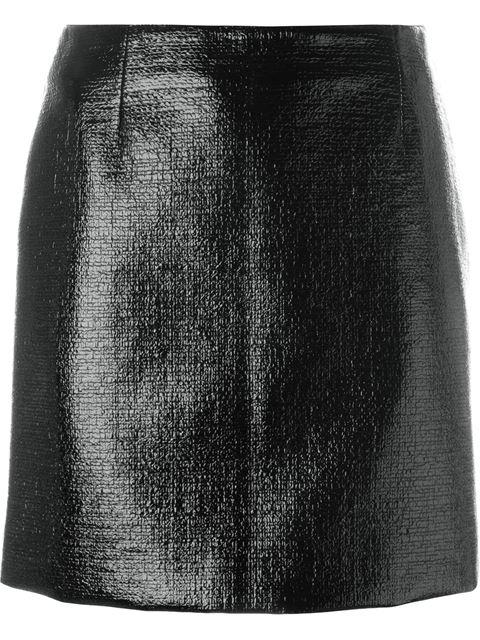 这件涂漆裙配毛衣美翻了