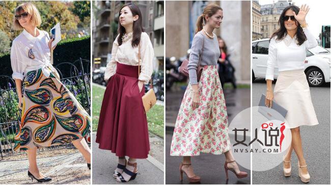 春天裙子搭配法则 仙女范裙子穿出明星范