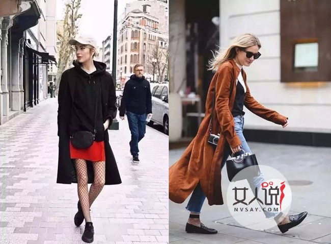 渔网袜怎么搭配 袜子还能这么穿酷毙了吧