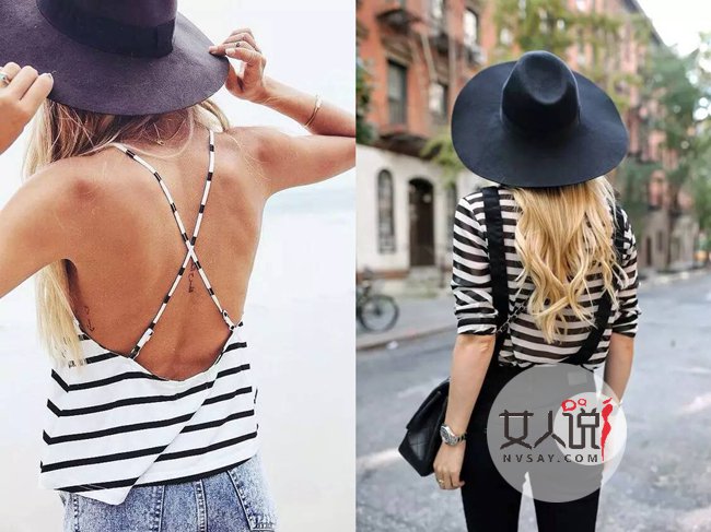 明星最近街拍 条纹君元素带你时髦走天下