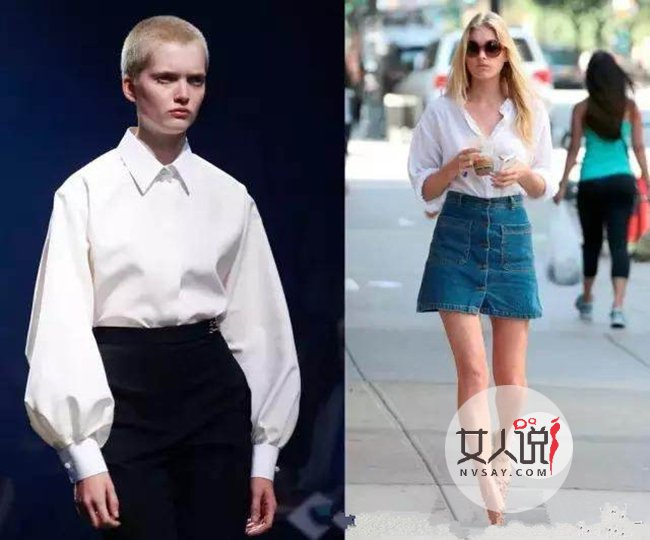 睡衣衬衫时髦穿搭法 明星都爱睡衣往外穿出街头有型范