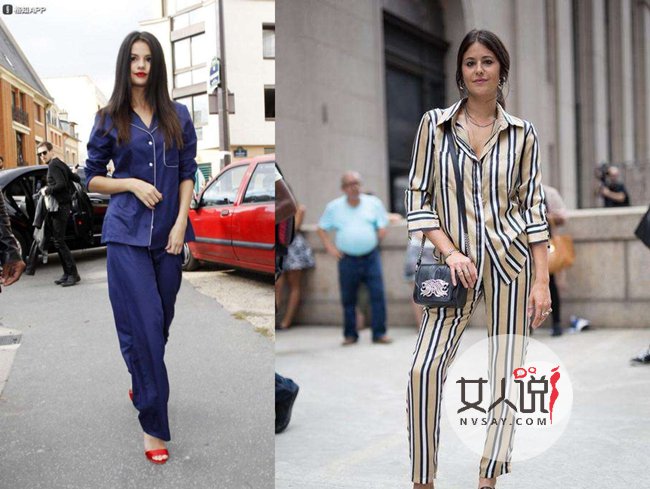 睡衣衬衫时髦穿搭法 明星都爱睡衣往外穿出街头有型范