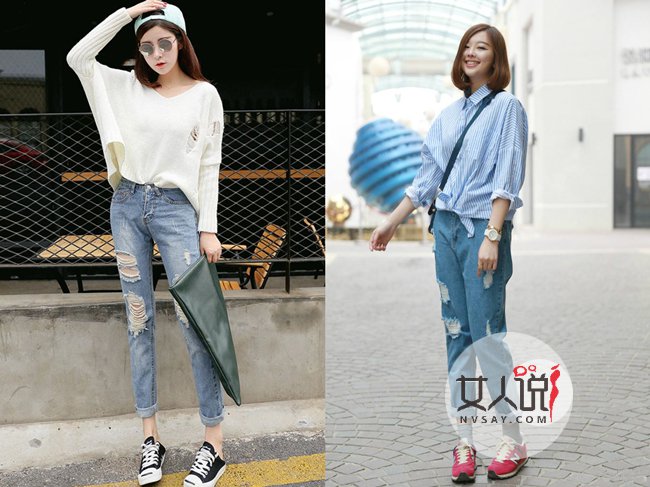 破洞裤怎么搭配 妈妈再也不要帮我缝补裤子了