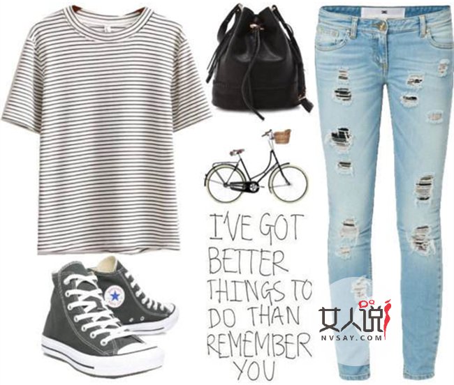 破洞裤怎么搭配 妈妈再也不要帮我缝补裤子了