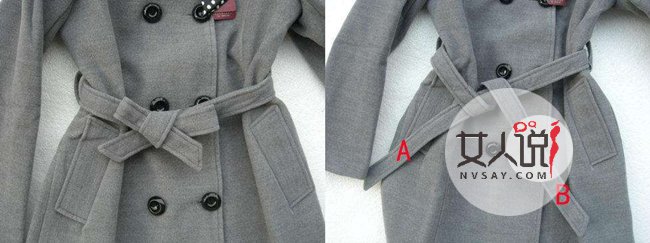 风衣蝴蝶结的系法图解 让酷酷的风衣增加可爱少女风