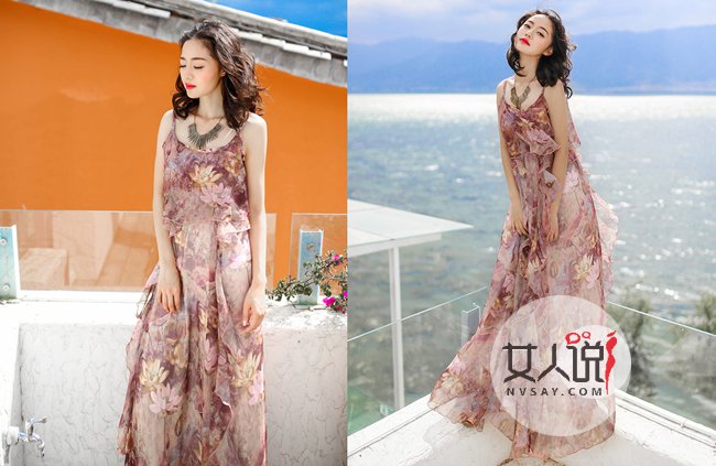 2017新款雪纺连衣裙图片 飞升仙女范让你吸睛无数