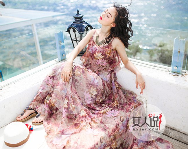 2017新款雪纺连衣裙图片 飞升仙女范让你吸睛无数