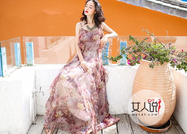2017新款雪纺连衣裙图片 飞升仙女范让你吸睛无数