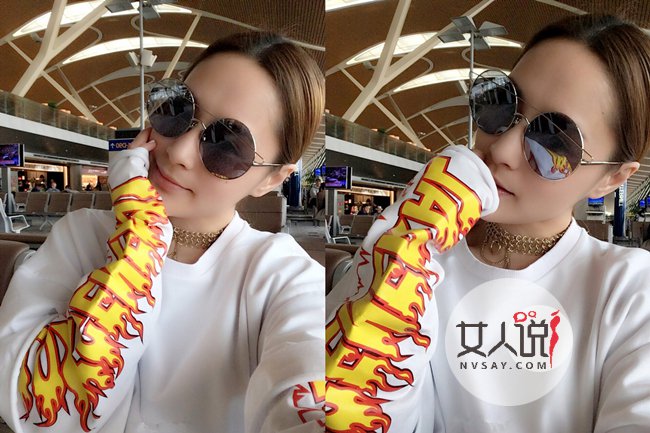 阿娇微博晒照五官精致 36岁阿娇热恋期像18岁少女