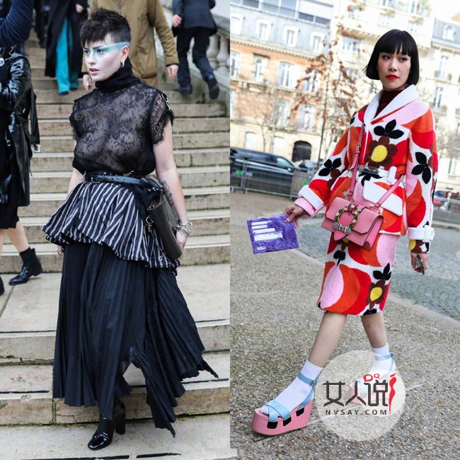 2017秀场内外街拍合集 奚梦瑶刘雯街拍风尚谁与争锋