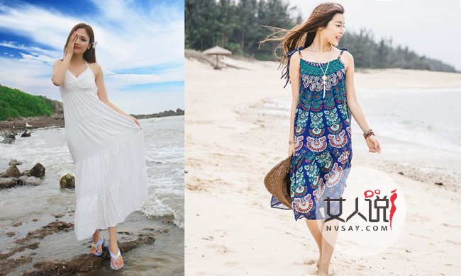 沙滩裙搭配图片 度假沙滩裙搭配tips让你回头率十足
