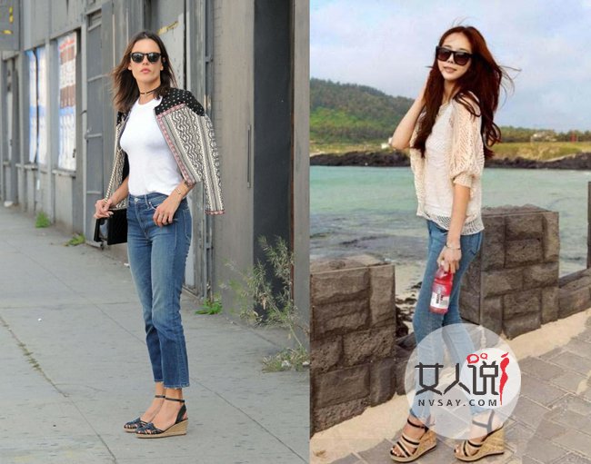 坡跟凉鞋配什么裙子 夏天这样穿让你赚足后头率