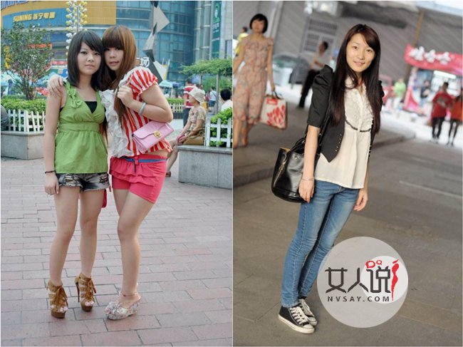 2017湖南长沙夏天街拍美女图片 满街长腿美妞笑容甜