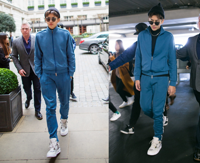 明星街拍2017最新 生擒一组吴亦凡周冬雨机场街拍大片