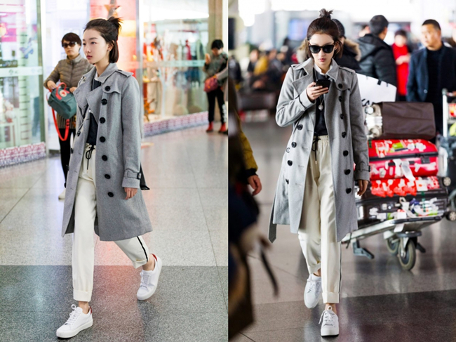 明星街拍2017最新 生擒一组吴亦凡周冬雨机场街拍大片