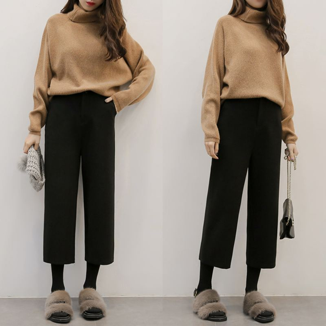 阔腿裤怎么穿好看 秋冬阔腿裤搭配技巧显高显瘦就这么简单