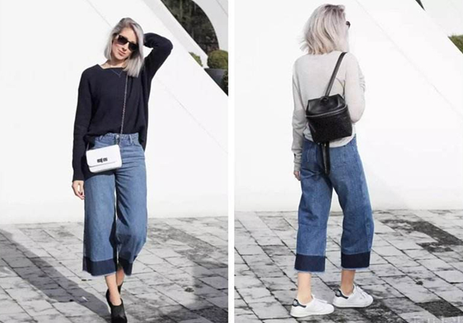 阔腿裤如何搭配上衣 阔腿裤的穿搭小心机告别小短腿