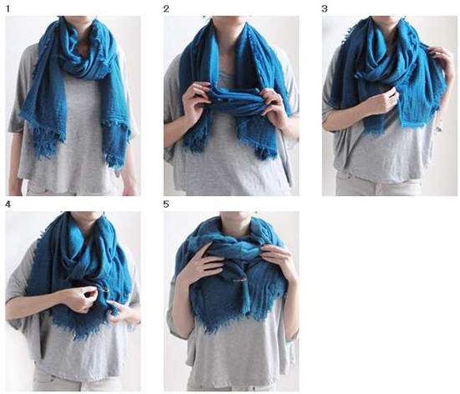 围巾的各种围法 冬天必备的凹造型法宝让你穿衣加分
