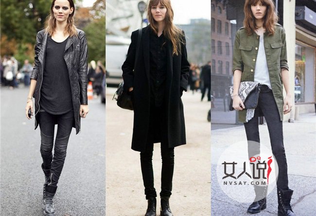 马丁靴搭配 尝试新鲜混搭风别有趣味