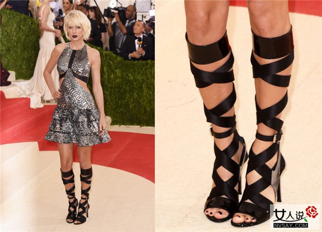 绑带凉鞋街拍 学潮人把绑带凉鞋穿得即好看又修腿型