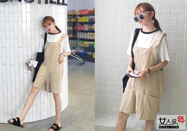 背带裤街拍 学习达人们的穿衣风格让你的回头率爆表