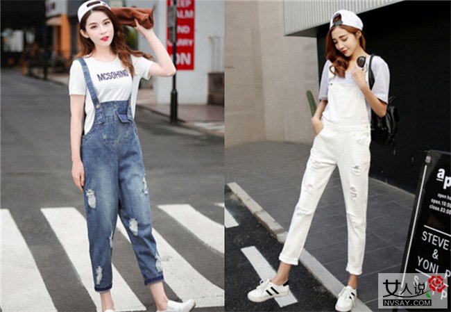 背带裤街拍 学习达人们的穿衣风格让你的回头率爆表