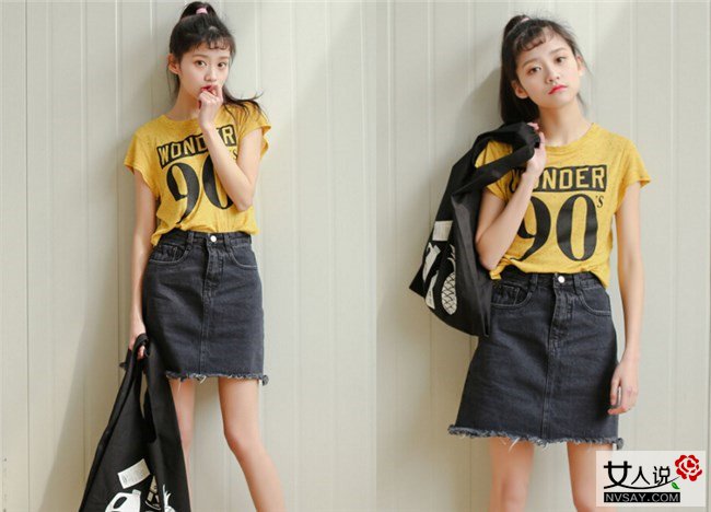 牛仔半身裙 夏日必备的百搭时尚牛仔裙
