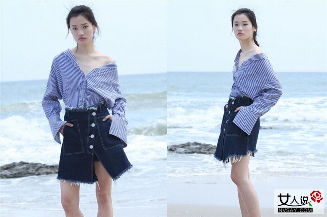 牛仔半身裙 夏日必备的百搭时尚牛仔裙