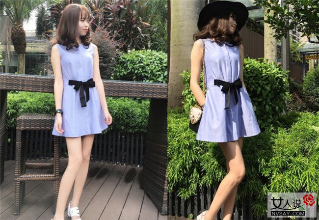 衬衫裙街拍 穿着帅气衬衫裙出街能让你美上天