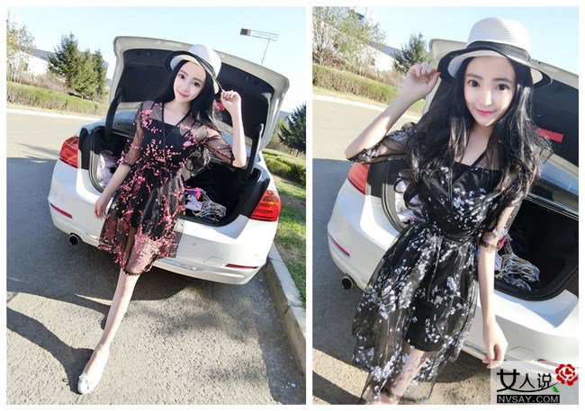 碎花连衣裙搭配裤子可以吗 时尚夏季迷你碎花裙显女神范