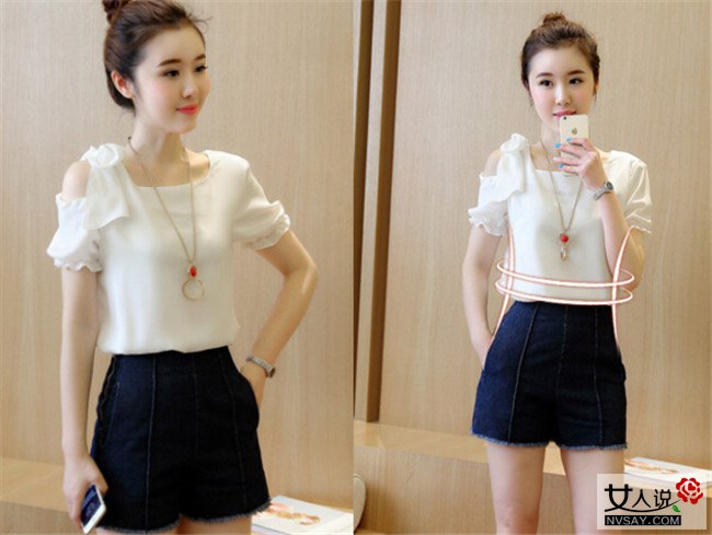 女款白色上衣 穿上白色上衣能让您在大街上成为群众焦点