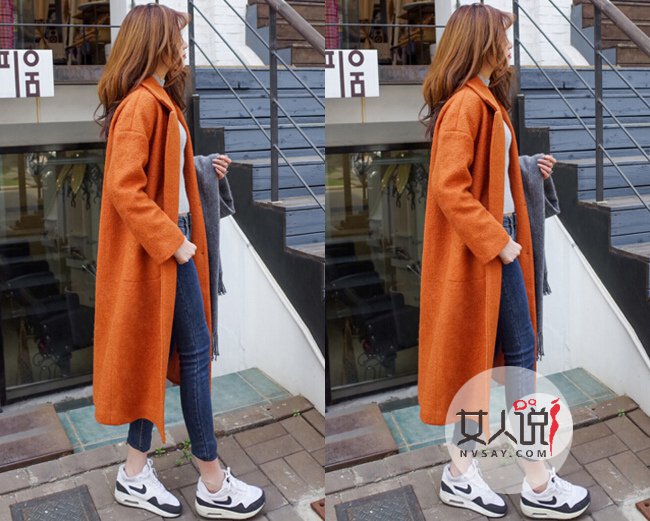 长款大衣街拍 女神情有独钟的长款大衣你也可以来试试噢