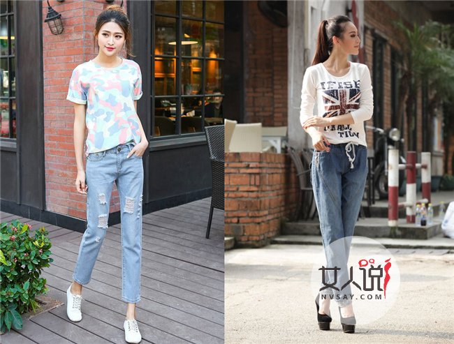 女士牛仔裤街拍 小编推荐4条新款女士牛仔裤拿走不谢喔