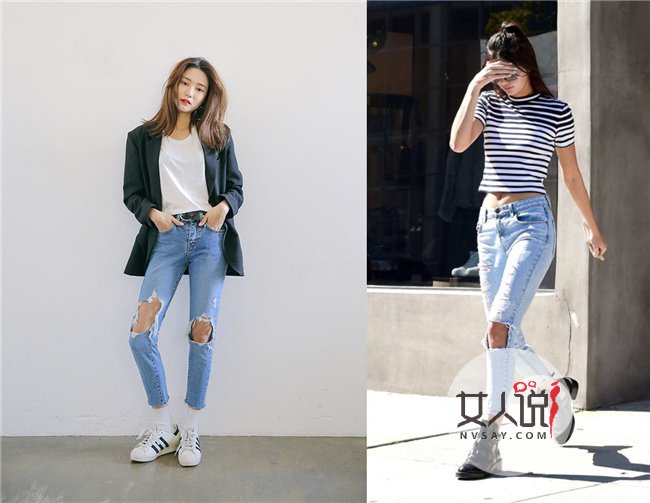 女士牛仔裤街拍 小编推荐4条新款女士牛仔裤拿走不谢喔