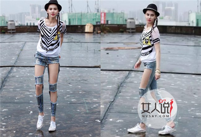 女士牛仔裤街拍 小编推荐4条新款女士牛仔裤拿走不谢喔