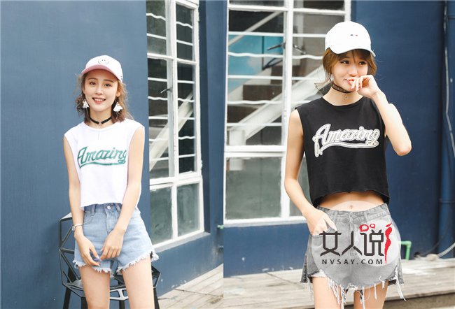 女士小背心街拍 凉快小背心达人穿起来超有feel