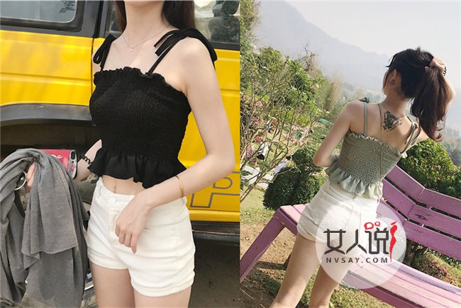 女士小背心街拍 凉快小背心达人穿起来超有feel