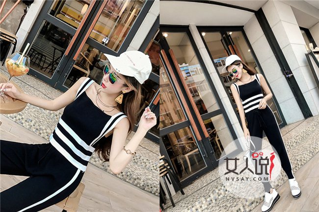 女士小背心街拍 凉快小背心达人穿起来超有feel