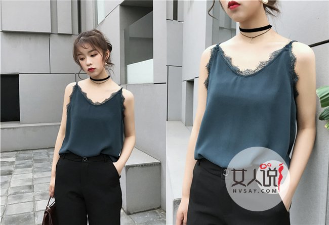 女士小背心街拍 凉快小背心达人穿起来超有feel