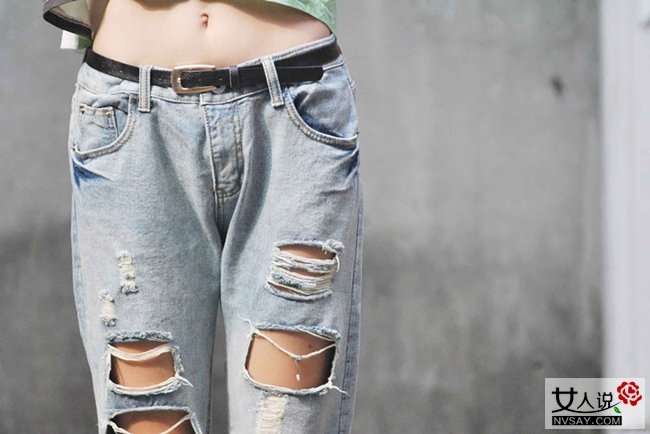 牛仔裤怎么剪破洞 diy破洞裤轻松hold住潮流新风尚