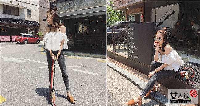 手臂粗穿衣搭配的图片 这么穿不仅能遮肉还能凸显迷人气质