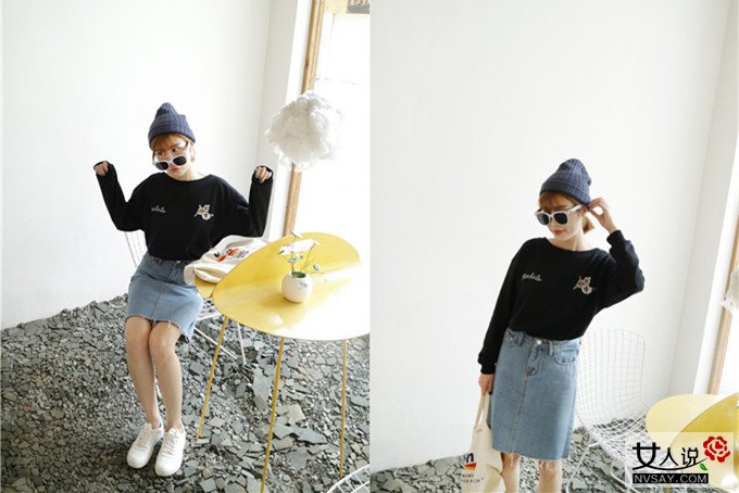 卫衣搭配裙子 赶紧戳进来看看四种穿法让你亮瞎路人眼