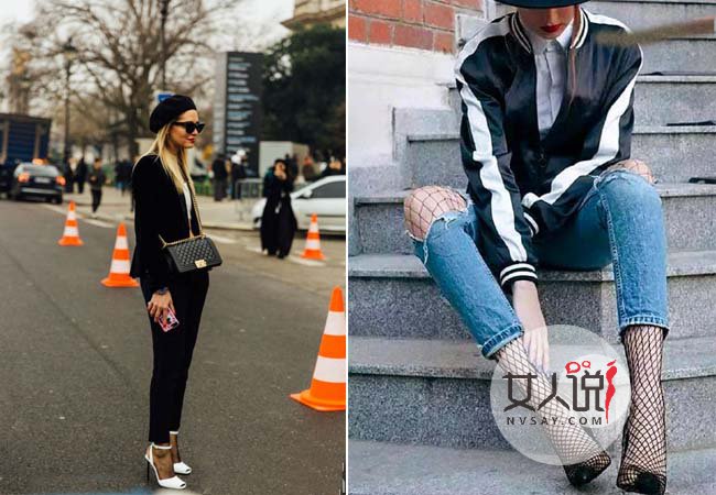 渔网袜搭配什么鞋子 爱豆审美你我也能轻松hold住