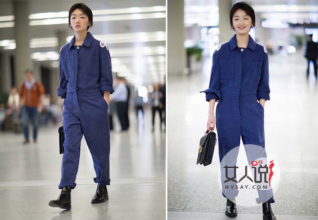 周冬雨机场照 继五五分身材后获厂花称号冬哥威武