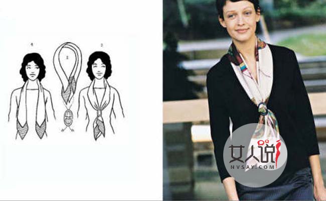 长丝巾的系法图解 巧学这5种让你日常绝不泯然众人矣