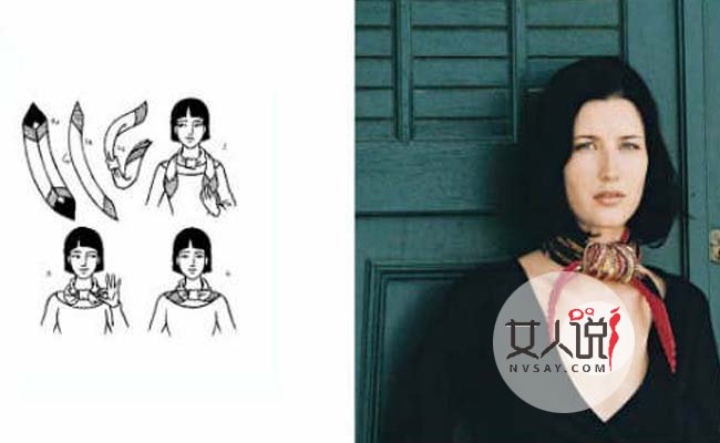 长丝巾的系法图解 巧学这5种让你日常绝不泯然众人矣