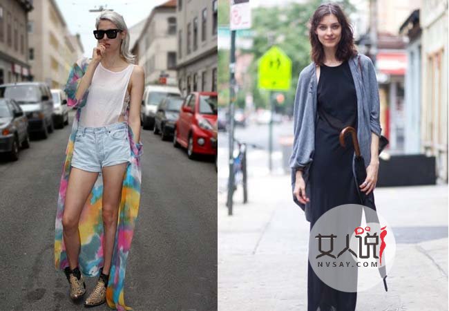 2017春夏长开衫街拍 美编实力种草长开衫自带气场两米八