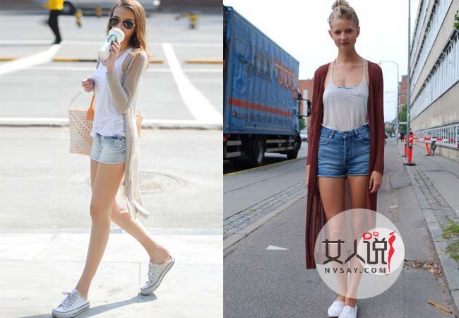 2017春夏长开衫街拍 美编实力种草长开衫自带气场两米八