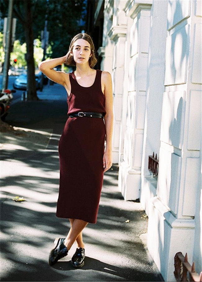 针织裙显胖吗 一条秋冬针织裙穿出又瘦又美风格